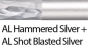 324 AL Hammered_Shot Blasted Silver