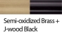 Semi-oxidized Brass_J-wood Black