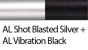 259 AL Shot Blasted Silver_AL Vibration Black